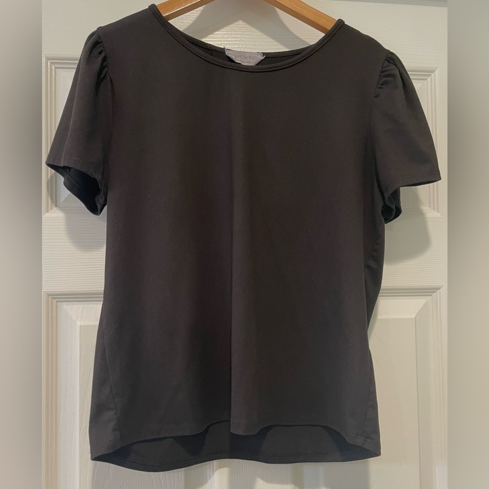 LOVE WINS Black Short Sleeve Crew Neck Top
